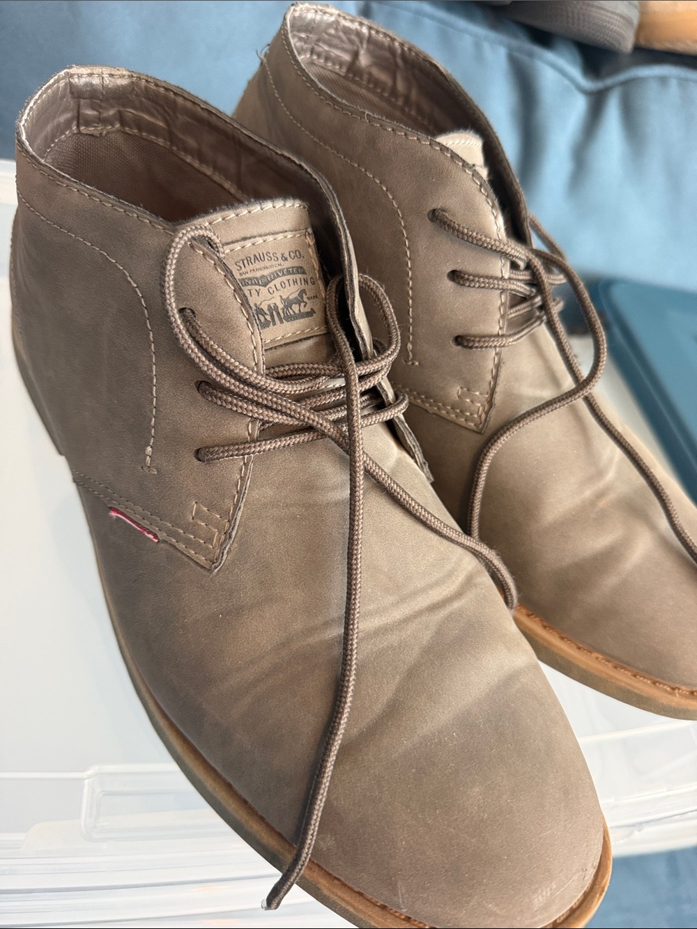 Levi's Taupe Brown Men's Chukka Boots